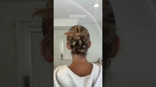 Double twisted knot bun #hair #slickback #bun #hairtok #hairstyle #hairinspo #hairtutorial