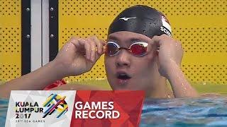 Swimming Men's 100m butterfly finals | Games Record | 29th SEA Games 2017