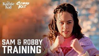 Sam & Robby's Epic Training Montage | Cobra Kai (Mary Mouser, Tanner Buchanan)