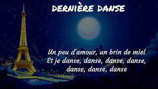 Indila Dernière danse Sped Up Lyrics Video with cute Paris Illustation