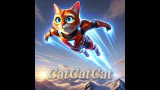 cat superhero️#ai #cat  #cute #funny #catlover #kitten #cartoon