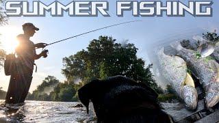 SUMMER FISHING, enjoying with the dogs on my birthday, fishing, swimming, grill party...