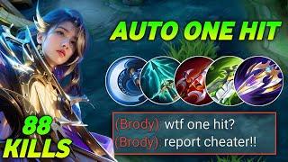 88 KILLS IN 4 GAMES NEW 1 HIT BUILD FOR GOLD LANE LESLEY  Mobile Legends