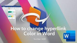 How to Change Hyperlink Color in Word