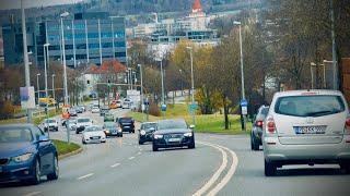 4K Driving In Germany -Ravensburg City  Baden Württemberg-Beautiful Video