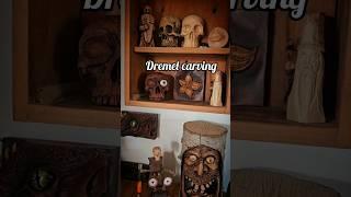 How to  wood carve with a Dremel #woodworking #dremel #powercarving #woodspirit