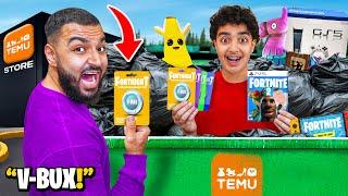 We Found FORTNITE 2 and FAKE VBUCKS While Dumpster Diving At TEMU! (JACKPOT!)