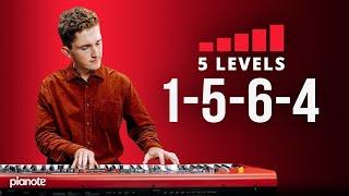 5 Levels Of The 1-5-6-4 (Piano Lesson)