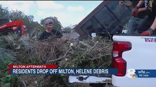 Hundreds drop off Hurricane Milton, Helene debris at St. Petersburg site