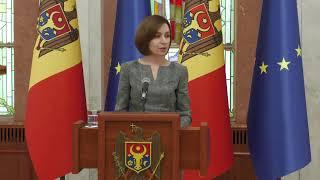 Briefing susținut de președinta Maia Sandu după ședința CSS din 11 noiembrie 2024