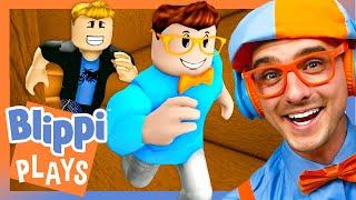 Blippi Plays 'Hide and Seek EXTREME' on Roblox - PART 1! | Blippi Plays Roblox! | Games for Kids