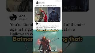 Thor vs Batman? | God of Thunder Meets a Guy with Sore Throat ️