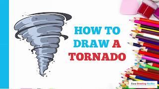 How to Draw a Tornado in a Few Easy Steps: Drawing Tutorial for Beginner Artists