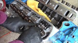 Ford 347 stroker build part 3, Valve train, push rods, guide plates, rocker studs and rocker install