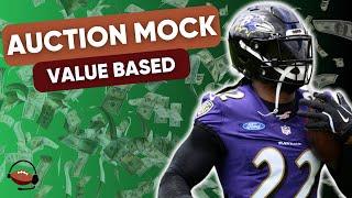 Auction Mock Draft - Value Based Strategy | Auction Fantasy Football