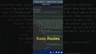 Basic Route  #coding #clicommands