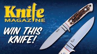 KNIFE Magazine June 2023 Giveaway - Bob Loveless Tribute Knife by Johnson and Corsi