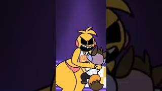 Toy Chica Harasses little Fox  #fivenightsatfreddys2 #toychica #fnaf2 #animation