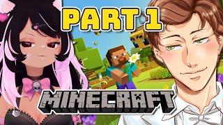 Ironmouse & Connor Try To Beat Minecraft (PART 1)