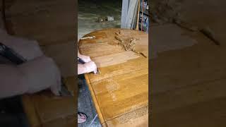 Stripping a dining table