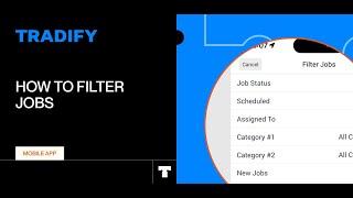 How To Filter Jobs on the Tradify Mobile App