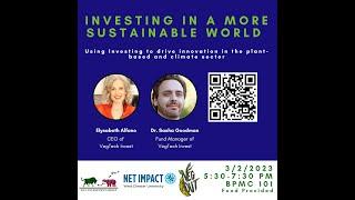 Investing in a more sustainable world: A conversation with Elysabeth Alfano and Dr. Sasha Goodman