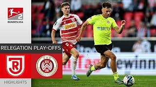 Regensburg Hopes For The Second Leg! | Jahn Regensburg - Wehen-Wiesbaden | Highlights | Relegation