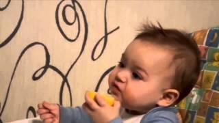 Прикольная подборка   дети едят лимон   Babies eating lemon 2015 0006