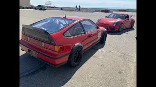 Honda CRX B20 VTEC does a 1:47 at Buttonwillow 13cw! NEW PERSONAL BEST AND RECORD!