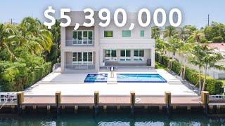 Industrial Modern $5,390,000 Miami Waterfront Estate in Keystone Point with INCREDIBLE Primary Suite