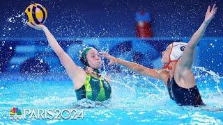 Australia, Netherlands play to THRILLING water polo penalty shootout | Paris Olympics | NBC Sports