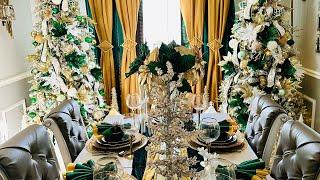 CHRISTMAS DECORATE WITH ME 2022 | EXTREME CLEAN AND DECORATE | DECOR IDEAS | FORMAL DINING ROOM