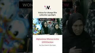 In Afghanistan Women in the 1393 Election, Afghan women defied Taliban threats