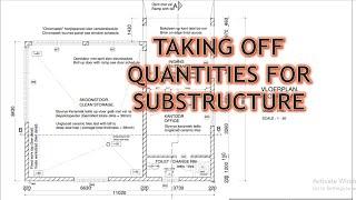 Taking Off Quantities for Substructure