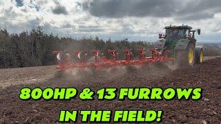 PLOUGHING WITH 800HP AND 13 FURROWS!