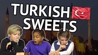 German Kids try Turkish Sweets