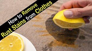 Simple way to get rid of rust stains from cloth, Remove rust stains from cloths with vinegar