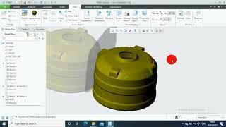 Water Tank Design in Creo | 3D modelling In Creo parametric