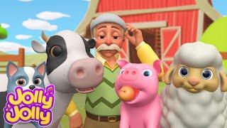 The animals on the farm + MORE - Baby songs | Jolly Jolly - Learn and Play - Nursery Rhymes