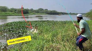 "LOCAL BAIT MAGIC:LANDING TROPHY ROHU IN VILLAGE POND"SINGLE FLOAT FISHING TECHNIQUES for Rohufishes