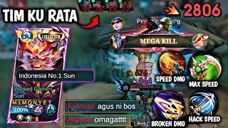 TIMKU DI BANTAI GLOBAL ARGUS  SUN KU LANGSUNG MODE NGAMUK | MOBILE LEGENDS