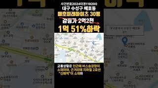 대구 수성구 매호동 매호미래하이츠경매 (대구돈되는경매) 2024타경119200 #대구경매 #대구아파트경매 #대구부동산경매