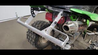 Zoom Zoom Parts Install of adjustable rear grab bar 04-08 DVX 400 / 04-06 KFX 400 / 04-08 LTZ 400