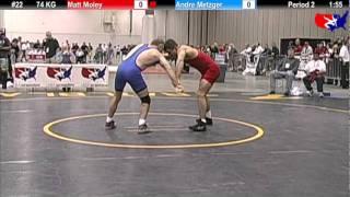 FS Qualifier 74 KG: Matt Moley vs. Andre Metzger Champ. Round 1