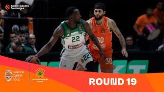 Valencia-Panathinaikos | Round 19 Highlights | 2023-24 Turkish Airlines EuroLeague