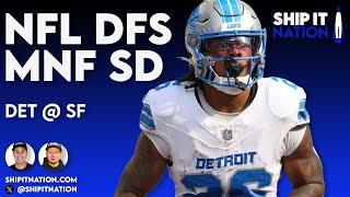 NFL Week 17 MNF Showdown | Lions @ 49ers | DraftKings DFS Picks, Plays & Process