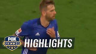 Guido Burgstaller scores for Schalke 04 | 2016-17 Bundesliga Highlights