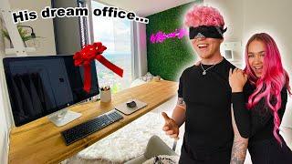 I SURPRISED MY BOYFRIEND WITH HIS DREAM OFFICE *cutest reaction*