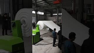 PE foam extruder machine is producing epe foam sheet with 3m width and 8mm thickness