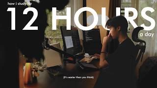 how i study 12 hours a day. (it's easier than you think)